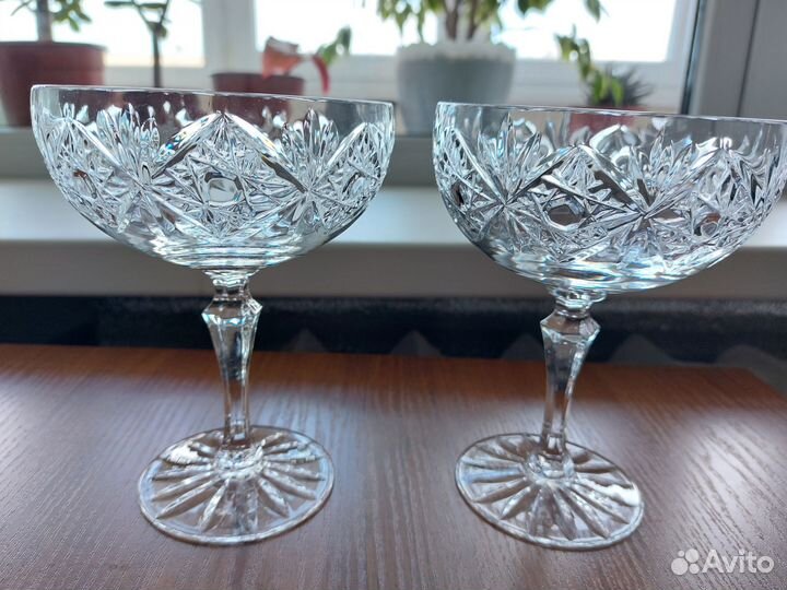 Хрустальные конфетницы на ножке СССР
