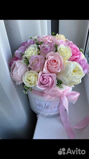 Букет цветов из мыла