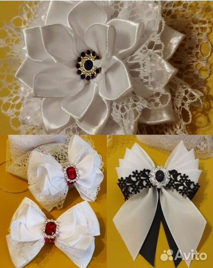 Резинка для волос, бантики