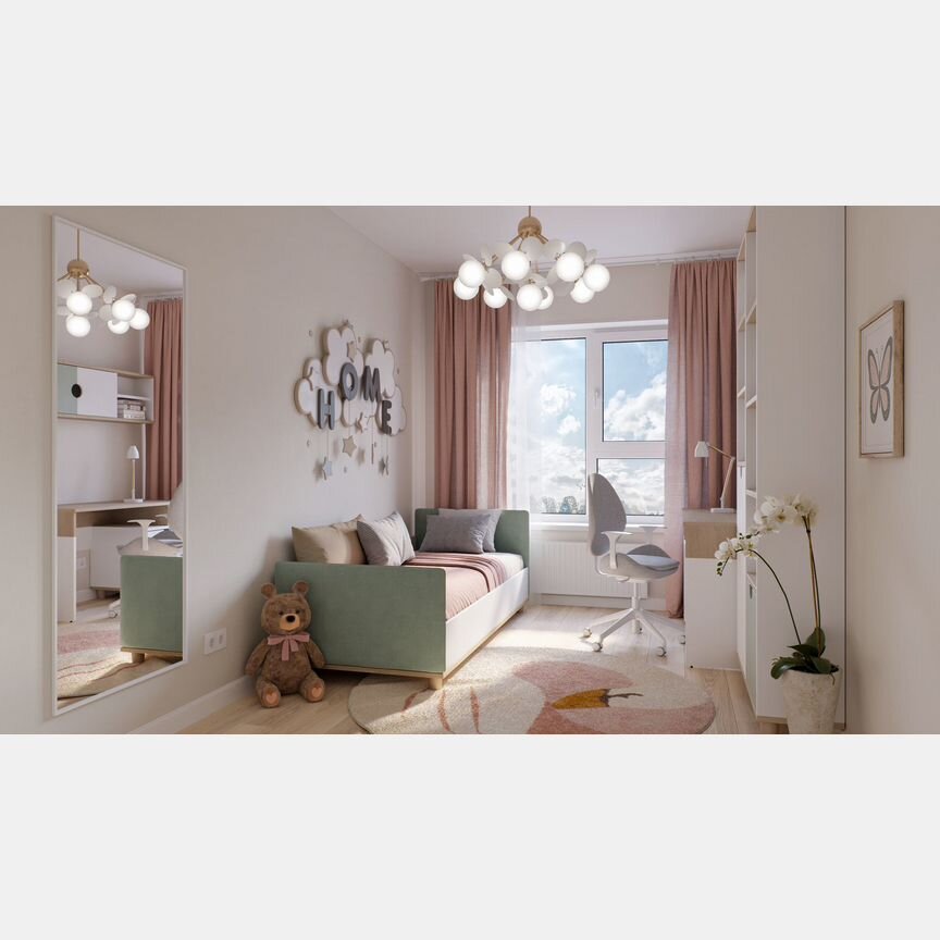 2-к. квартира, 45,7 м², 9/9 эт.