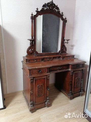 Стол письменный старинный трюмо секретер