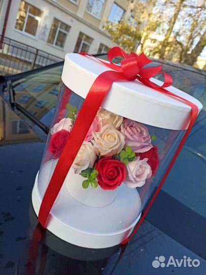 Букет из мыльных роз