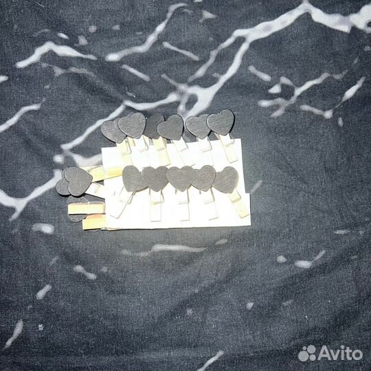 Прищепки с сердечками