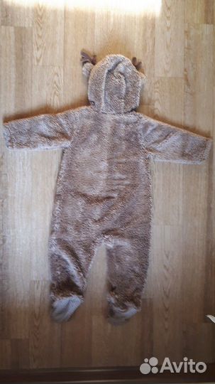 Новогодний комбинезон оленёнок, на рост 80 см