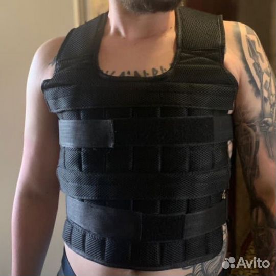 Жилет утяжелитель 20 кг с грузами