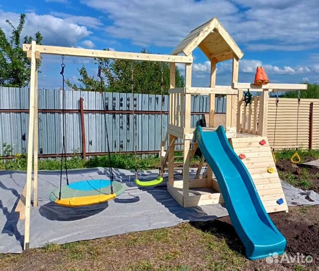 Детская деревянная площадка