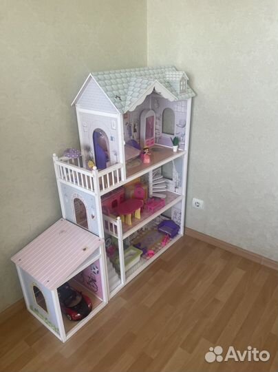 Кукольный домик для барби с мебелью