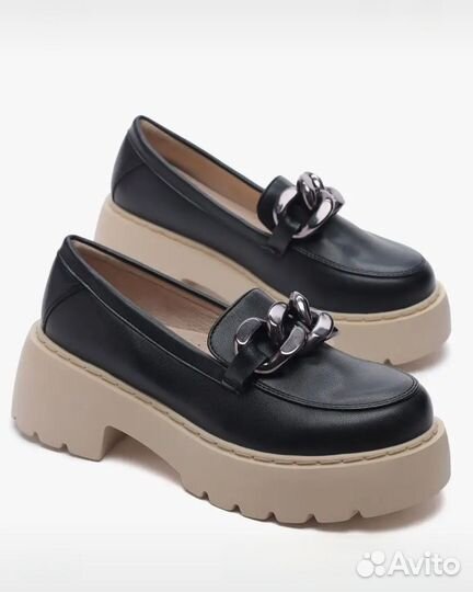 Лоферы экокожа 38