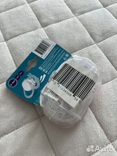 Соска пустышка avent 0 6