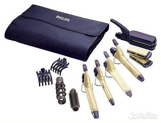 Плойка для волос philips, с насадками