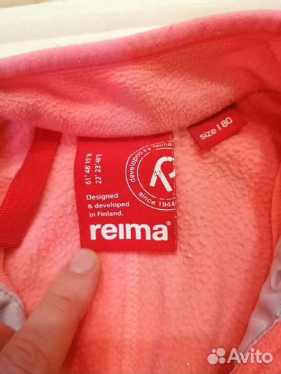 Флисовый комбинезон reima рр 80