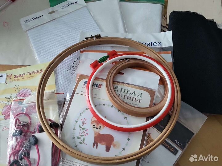 Лот рукодельницы канва пальца и т.д