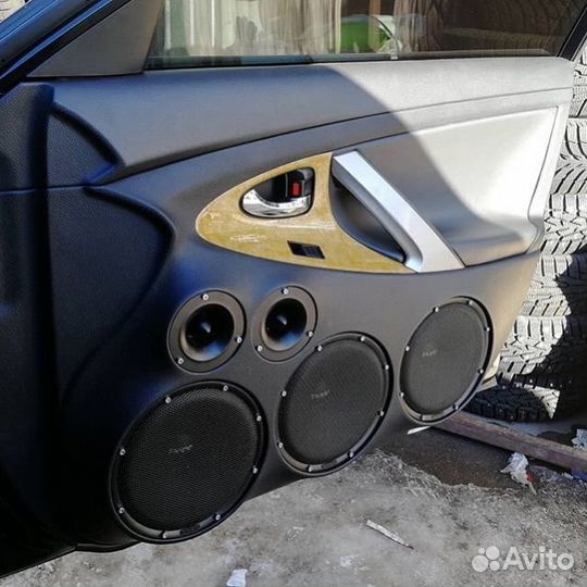 Автозвук, шумо изоляция, подсветка, музыка