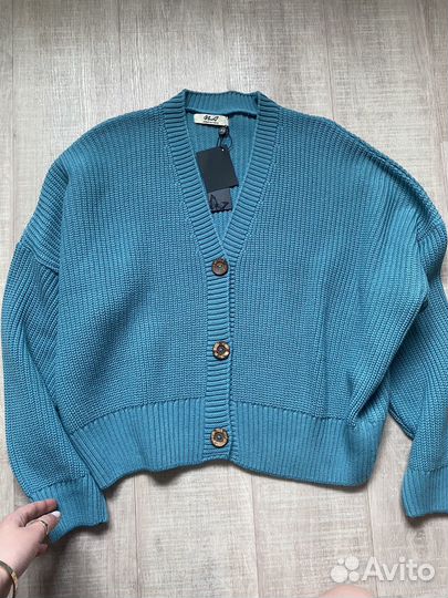 Кардиган укороченный вязаный новый