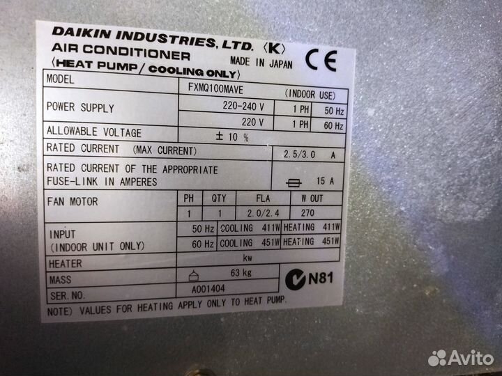 Канальные внутренние блоки кондиционера Daikin