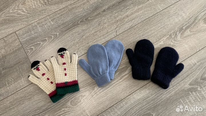 Варежки детские набор 5 штук