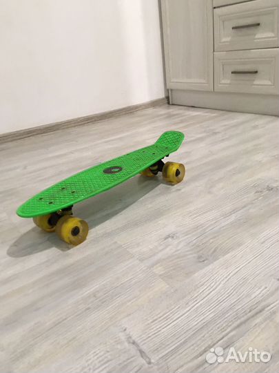 Пенни борд светящийся, скейтборд, пенниборд