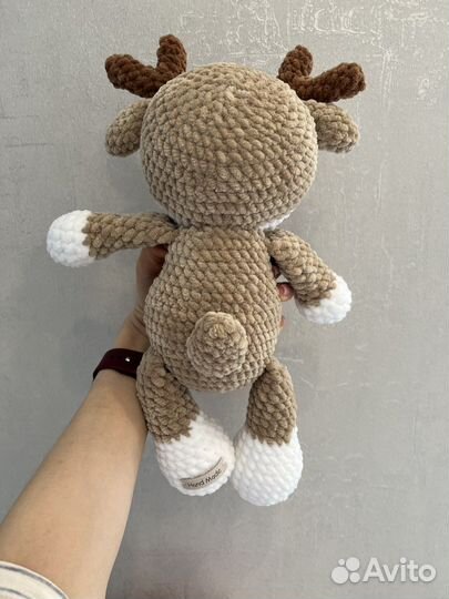 Под заказ Игрушка вязаная Олененок ручная работа