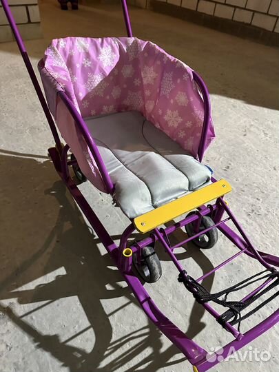 Санки тюбинг ватрушка коляска ника