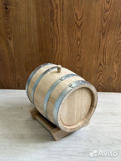 Бочка 10 литров м вощение и декоротивным обжигом