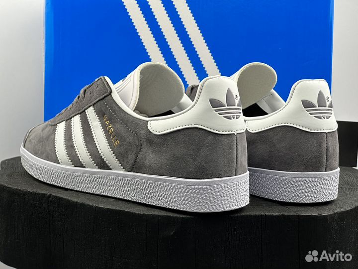 Кеды Adidas Gazelle серые