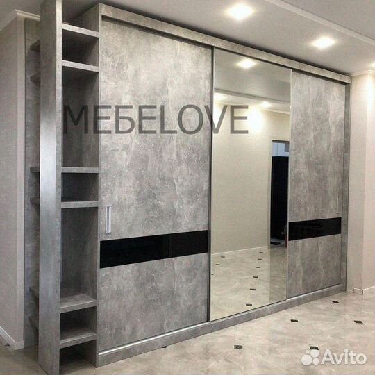 Шкаф купе встроен на заказ от фабрики в прихожую