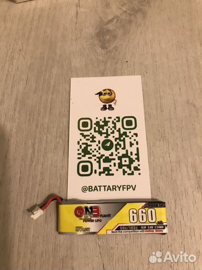 Fpv аккумуляторы GNB 660mAh, 1s, 90/180c mobula 7