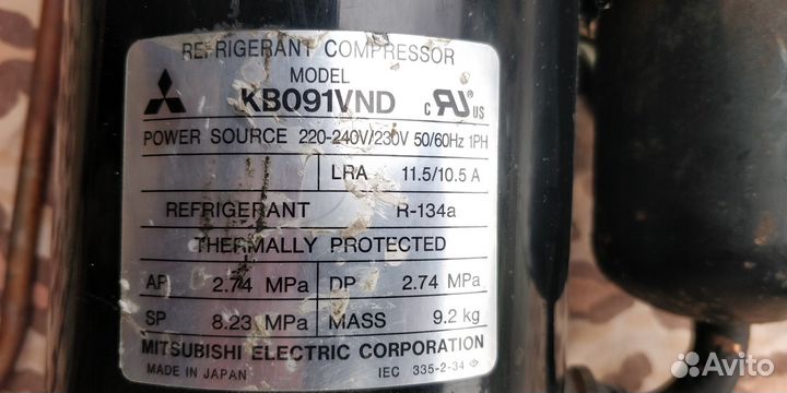 Компрессор кондиционера Mitsubishi KB091VND