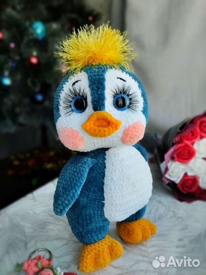 Пингвин вязаный