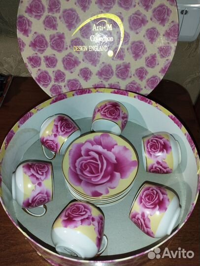 Наборы кофейные из фарфора новые