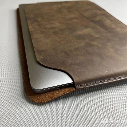 Кожаный чехол на macbook pro 13