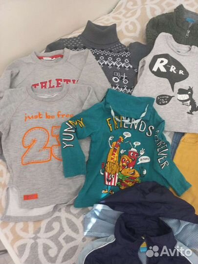 Осенняя одежда для мальчика пакетом 86 см