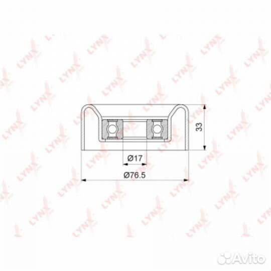 Lynxauto PB-7191 Ролик обводной приводного ремня