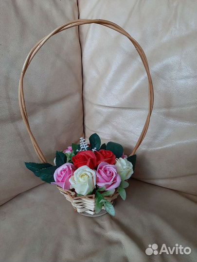 Розы из мыла