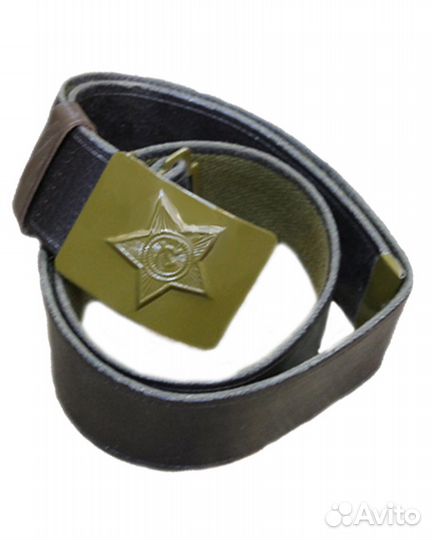 Ремень солдатский брезентовый обливной