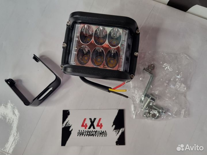 Фара светодиодная 36W с поворотником