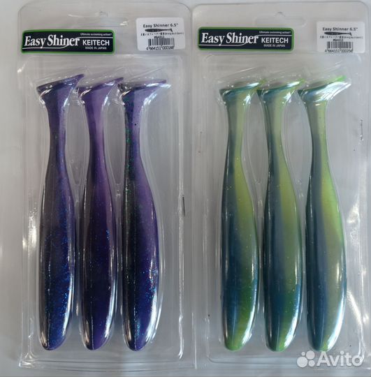 Приманки 18 шт Keiteich easy chiner 6.5 дюймов