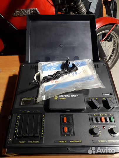 Катушечный магнитофон комета 212-1