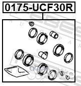 Ремкомплект тормозного суппорта зад прав/лев