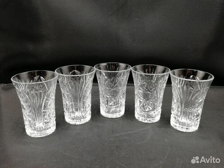 Хрустальные стопки хрусталь набор 5 шт. / 100 мл