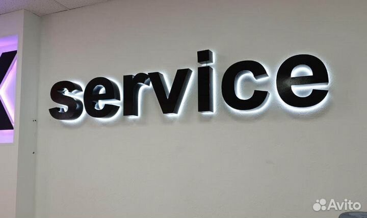 Наружная реклама вывески объемные буквы