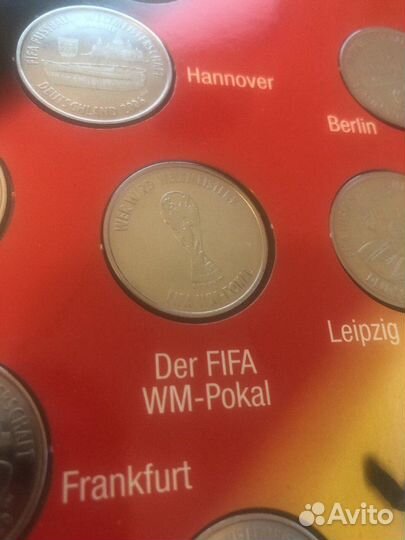 Официальный набор медалей чм по футболу 2006