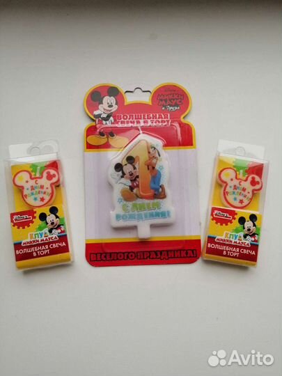 Свечи в торт. 1 год