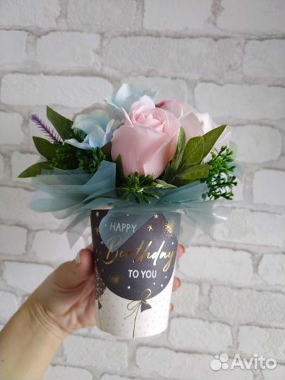 Букеты из мыльных роз