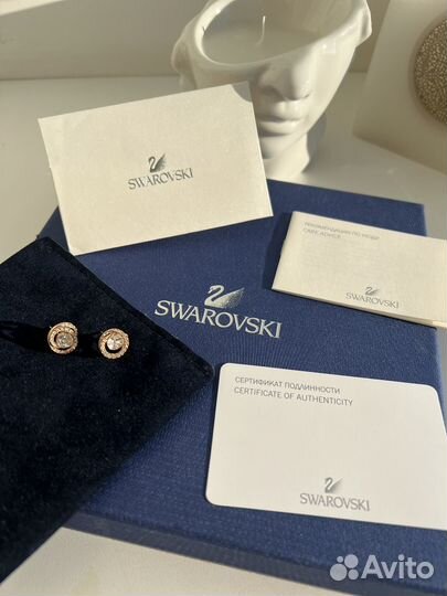 Swarovski серьги пусеты