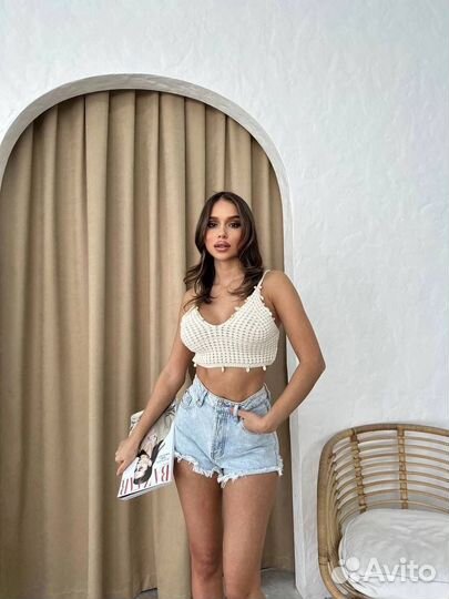 Вязаный топ