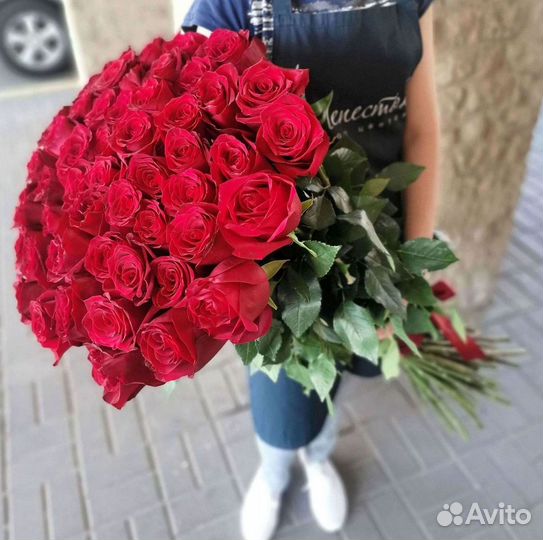 Высокие метровые розы