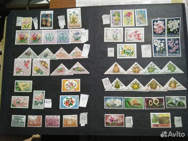 Почтовые марки,Флора 3