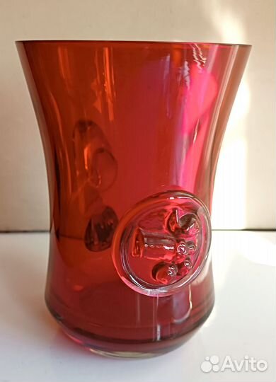 Кружка пивная красная, горчичница ретро СССР