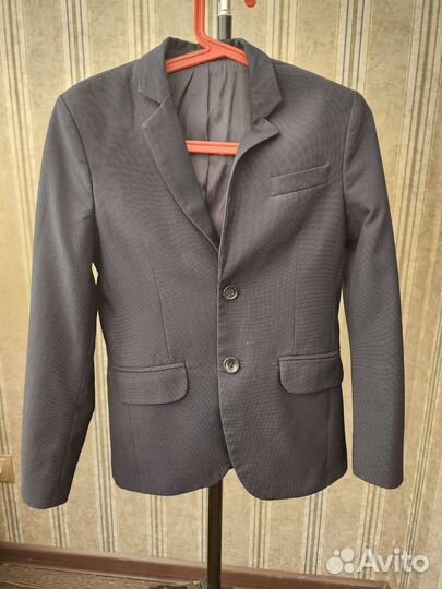 Школьный костюм для мальчика синий 128